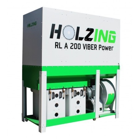 Skaidu nosūcējs HOLZING RLA 200 VIBER Power SAFE, 5500W, 6500 m³/h
