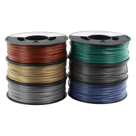 PrimaSelect PLA - 1.75mm - 6 x 250 g - Metallic Pack (Red, Green, Blue, Silver, Gold, Grey)