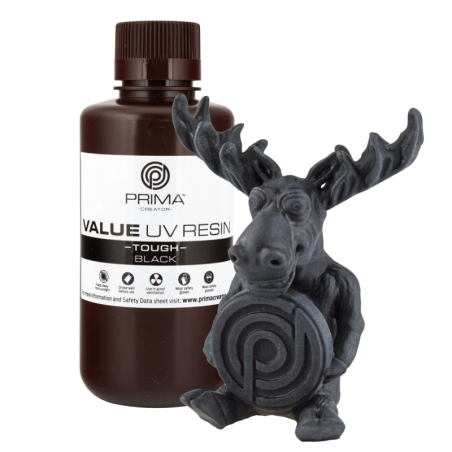PrimaCreator Value Tough UV Resin (ABS Like) - 500 ml - Black