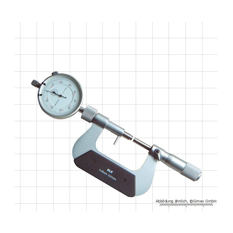 Ārējie mikrometri ar skalas indikatoru, 0 - 25 mm