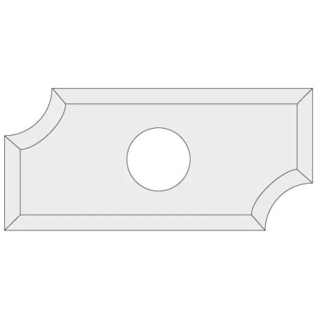 IGM Reverss nazis N031 HWM radius - R3 19,5x9x1,5 Laminated MDF