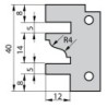 IGM Profilnazis frēzei for 641 - profile E, 40x26x2 mm