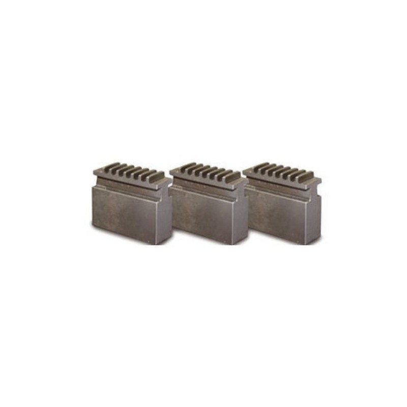 Bloku žokļu komplekts mīksts trīsžokļu virpas patronai Ø 200 mm Camlock DIN ISO 702-2 Nr. 4