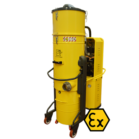 Putekļu nosūcējs ar pneimatisko filtra tīrīsanas sistēmu - ATEX Z22 SERTIFICĒTS