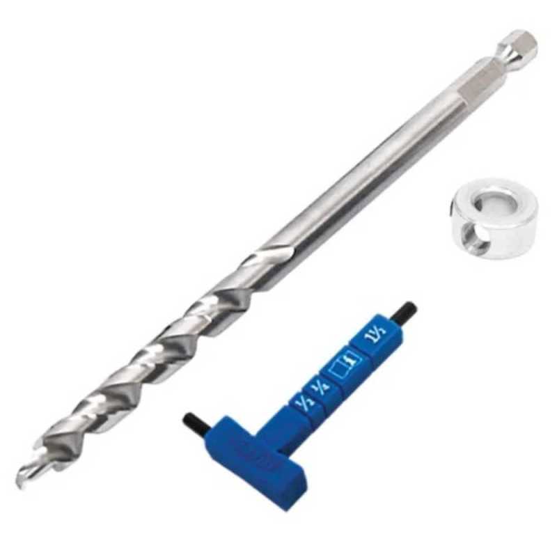 Kreg Easy-Set Micro-Pocket Drill Bit with Stop Collar & Gauge/Hex Wrench