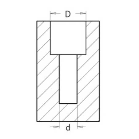 Drill Bits with Countersink and Backstop - 90° D12 d4 S10