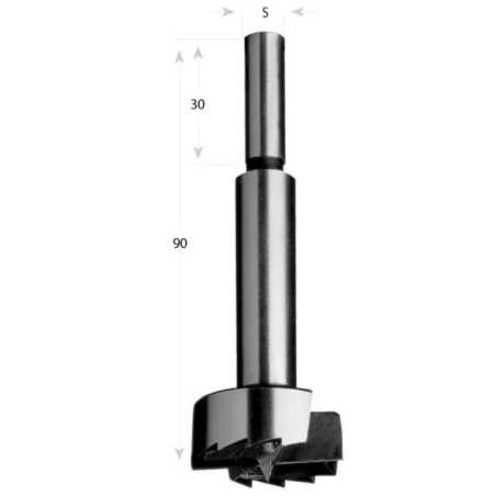 C537 Manual Boring Bit - D10 L90 S-8x30 SP R