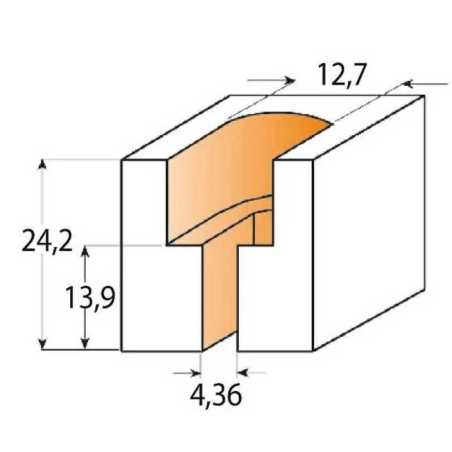 CMT C913 Countersink Bit TCT - D12,7x24,2 d4,36x13,9 S-8 mm HW