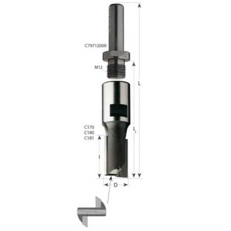 D16x25 L60 M-12x1 HW