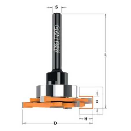 CMT C823.371 Slot Cutter for STRIPLOX Mini - D47,6x7 H9,5 L65 S-6,35 HW