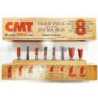 CMT 8 pc Set S6.35, Dovetail and Straight Bits (Unpacked)