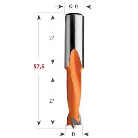 D4,5x22 S-10x27 L57,5 RH