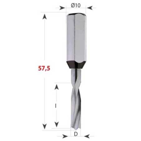 D1,3x5 S-10x30 L57,5 RH-LH