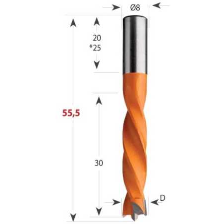 D5x30 S-8x20 L55,5 RH