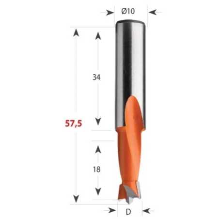 D5x18 S-10x34 L57,5 LH