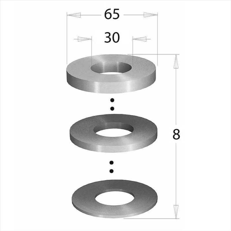 Gredzenu komplekts D65/D30 B8 mm