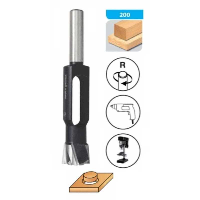 Dībeļu - tapu urbis D35x140mm 6Z / 16x50mm