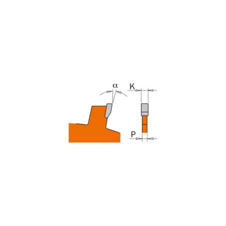 CMT Orange Industrial Grooving Saw Blade - D150x2 d30 Z12 HW